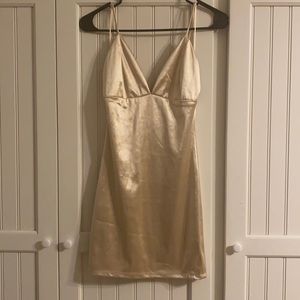 Champagne mini dress